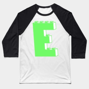 THE LETTER E, Customize My Minifig Baseball T-Shirt